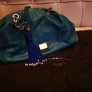 Marc by MJ Turquoise snake skin bag with dust bag